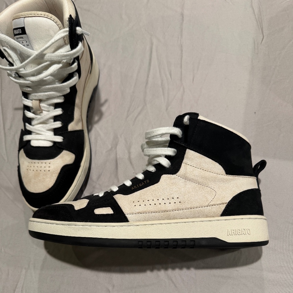 Axel Arigato Dice Hi Sneaker |Beige/Black | 10.5M - EU44